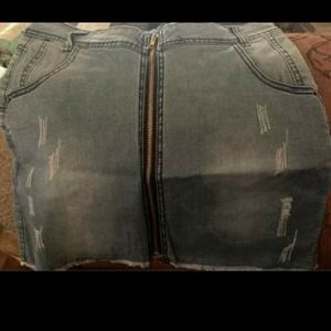Blue jean skirt